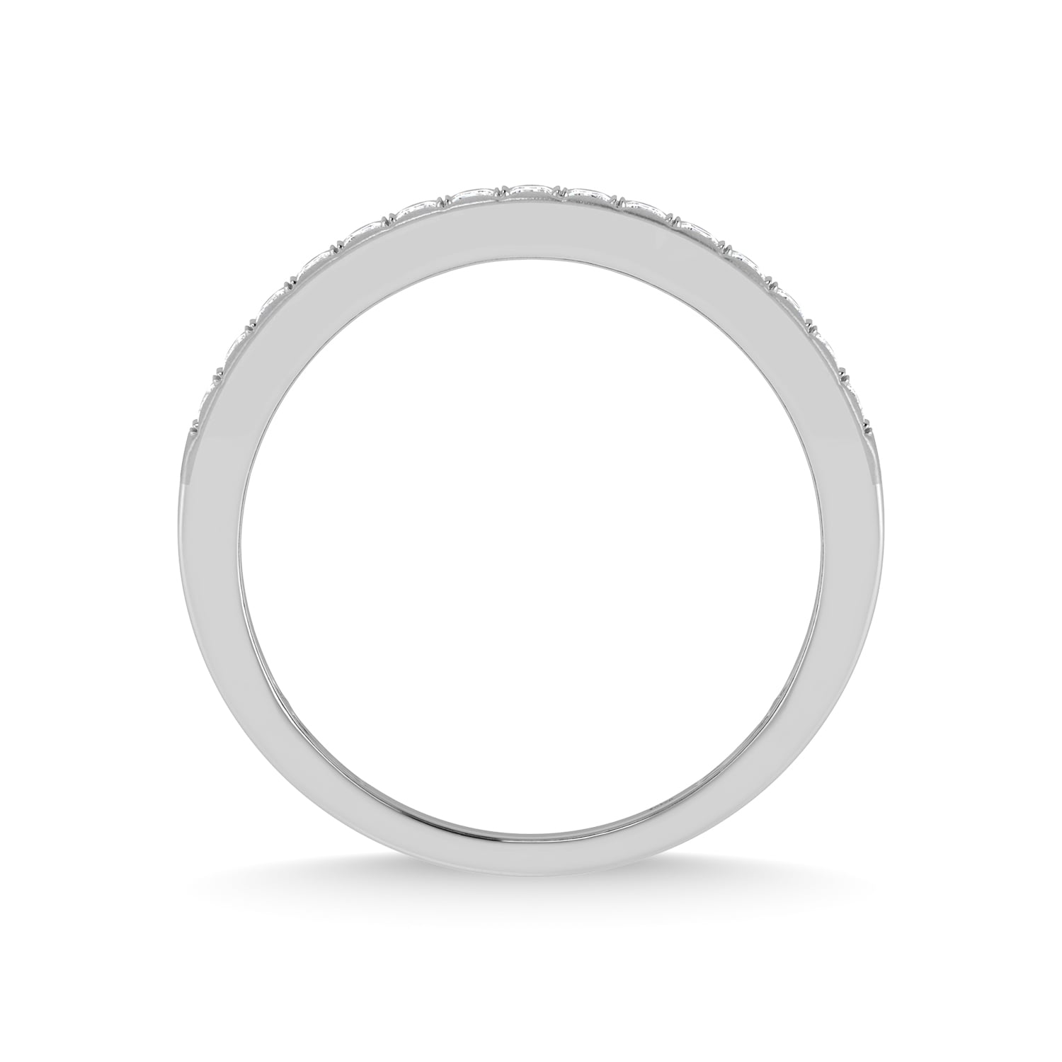 14K White Gold Diamond 1/2 Ct.Tw. Mens Band