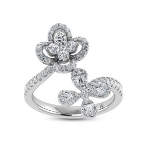 14K White Gold Diamond 3/4 Ct.Tw. Fashion Ring
