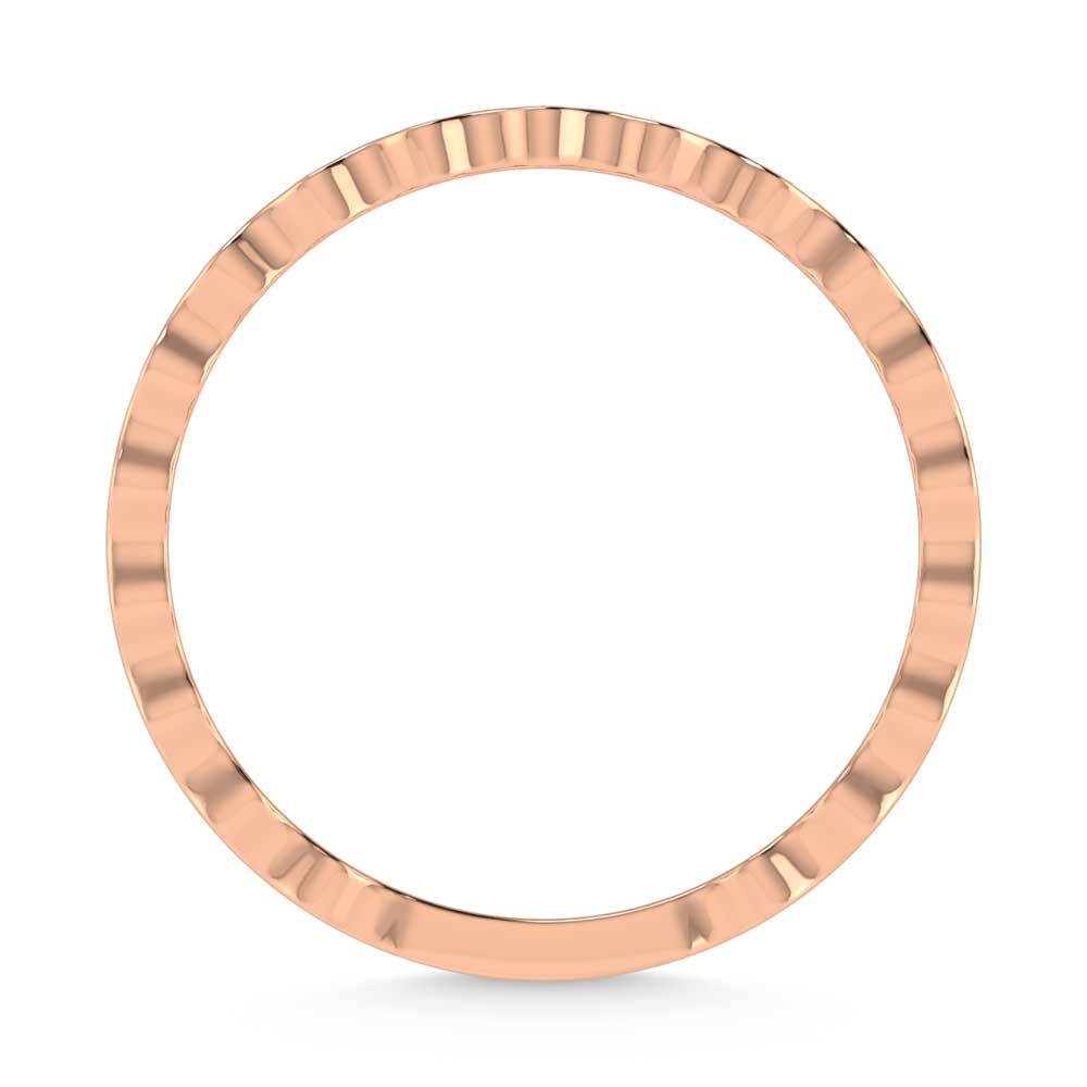 14K Rose Gold Lab Grown Diamond 1/10 Ct.Tw. Stackable Band