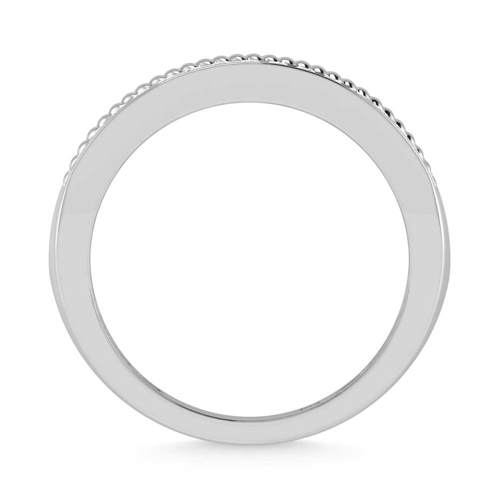 14K White Gold Diamond 1/2 Ct.Tw. Mens Band