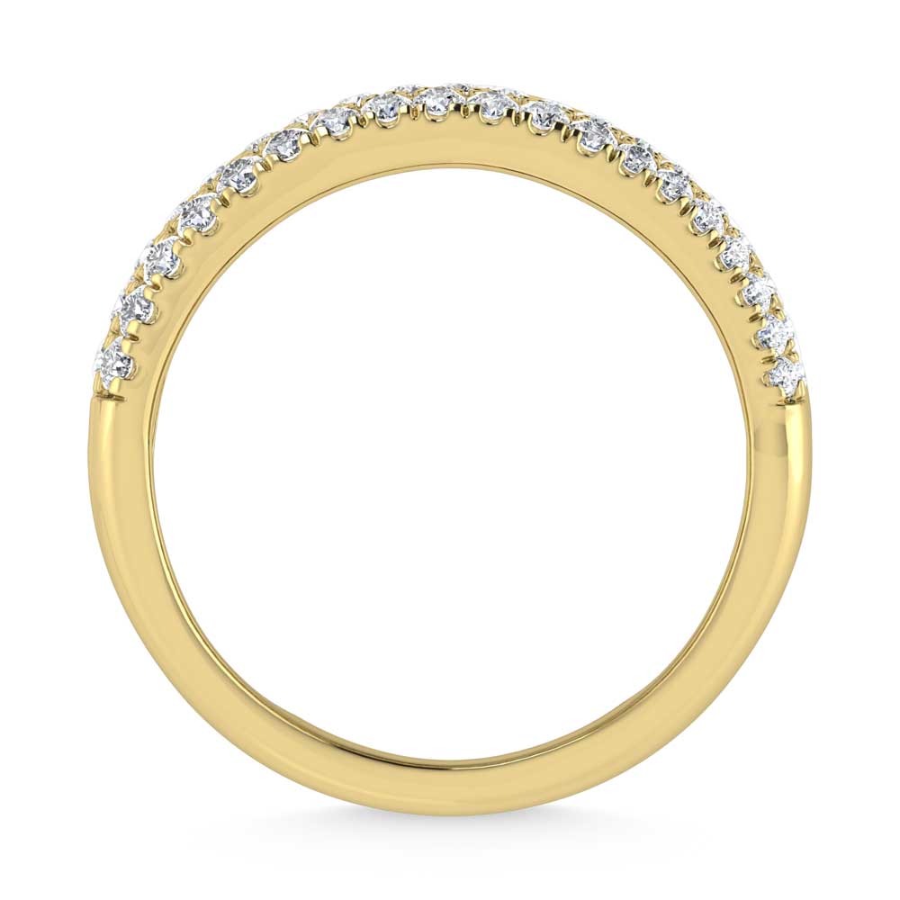 14K Yellow Gold Diamond 5/8 Ct.Tw. Fashion Band