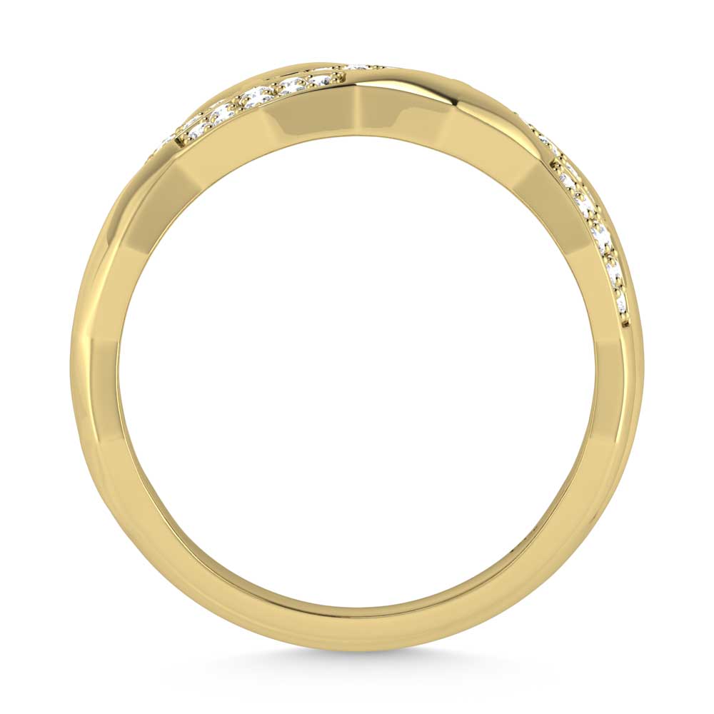 14K Yellow Gold Diamond 1/3 Ct.Tw. Fashion Band