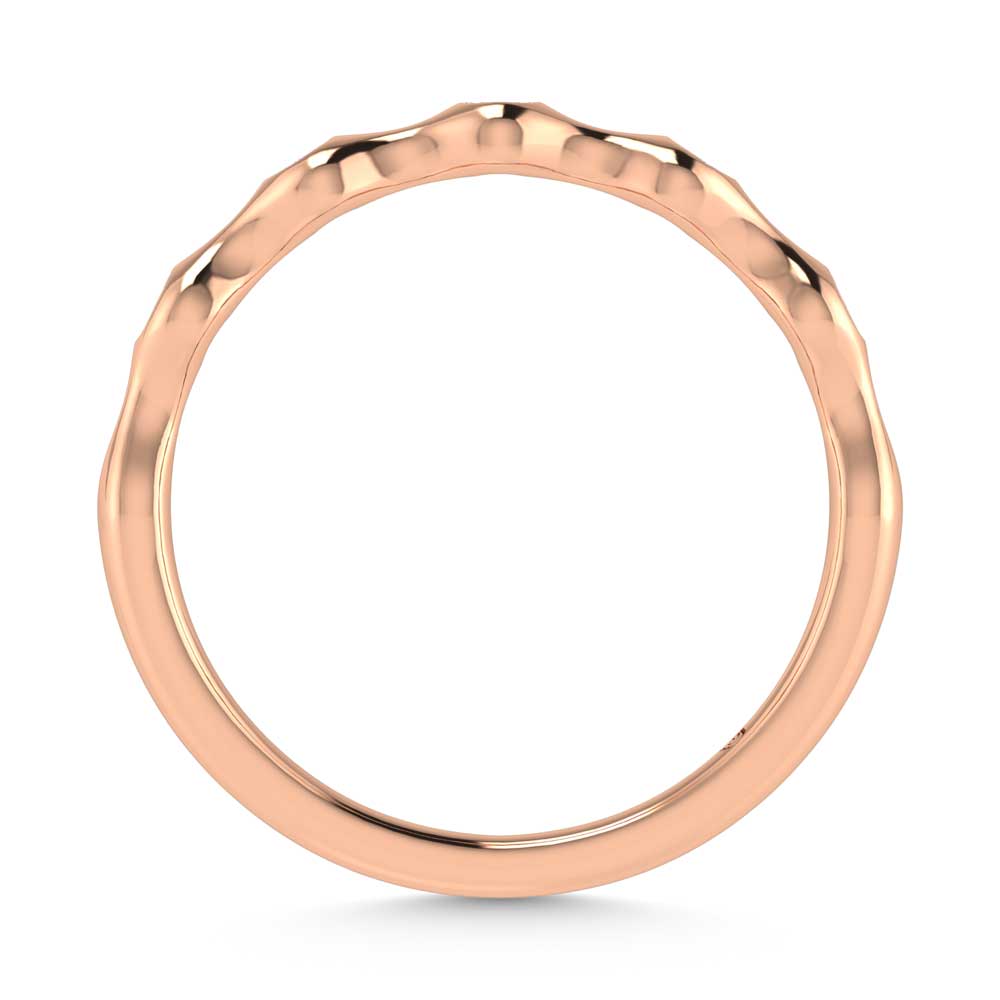 14K Rose Gold Diamond 1/20 Ct.Tw. Stackable Band
