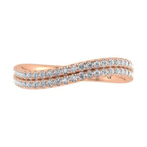14K Rose Gold Lab Grown Diamond 3/8 Ct.Tw. Fashion Band