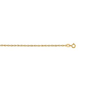 14K Gold 1.2mm Machine Rope Chain (Carded)