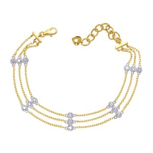 Yellow Gold Diamond By The Yard Braceelt