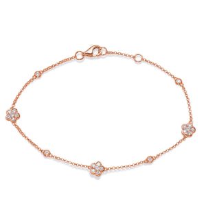 Rose Gold Diamond By The Yard Bracelet