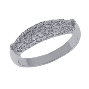 White Gold Pave Ring