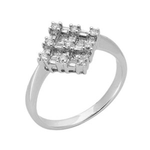 White Gold Diamond Ring