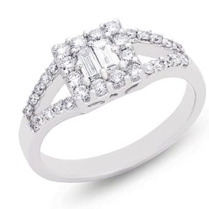 White Gold Diamond Ring