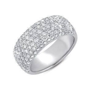 White Gold Diamond Pave Band