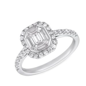 White Gold M.pave Ring