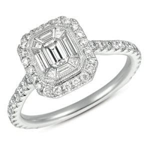 White Gold M.pave Ring