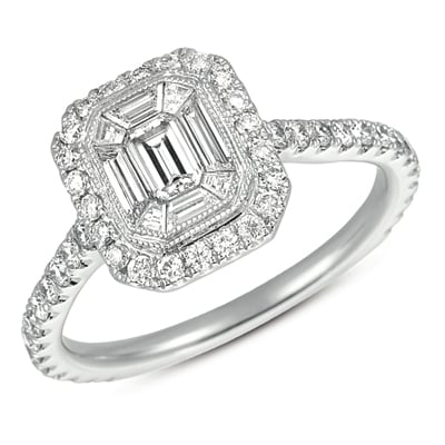 White Gold M.pave Ring