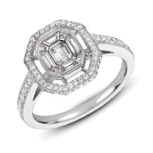 White Gold M.pave Ring