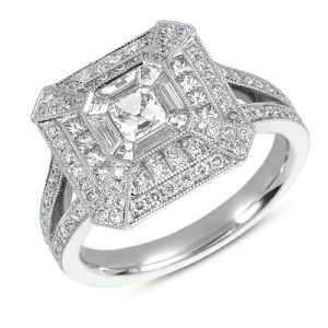 White Gold Pave Ring