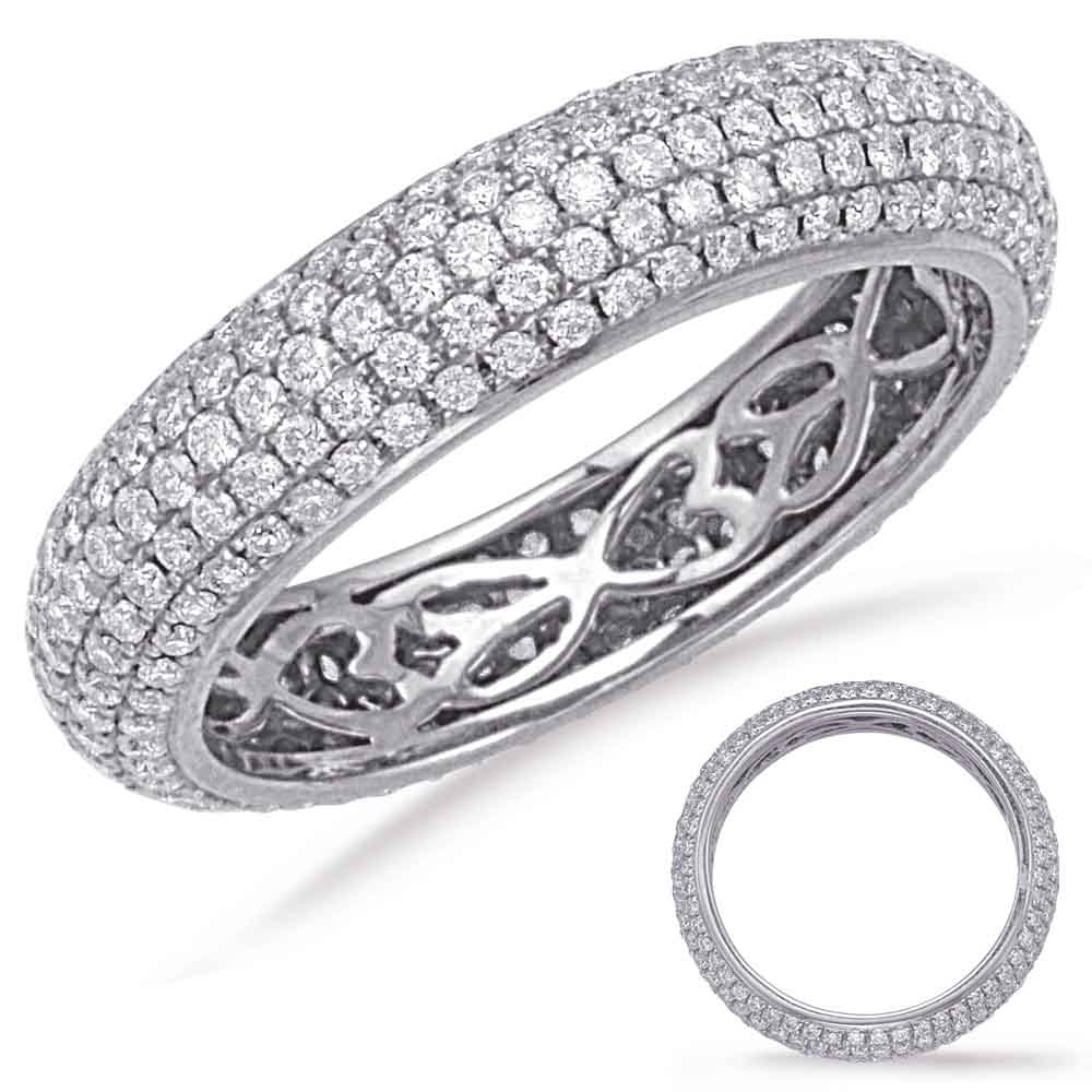 White Gold Eternity Pave Band