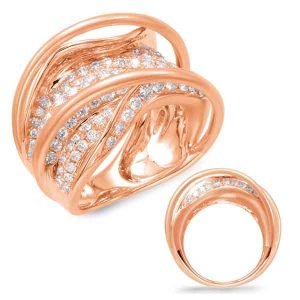Rose Gold Diamond Fashion Ring