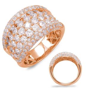Rose Gold Diamond Fashion Ring