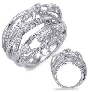White Gold Diamond Fashion Ring
