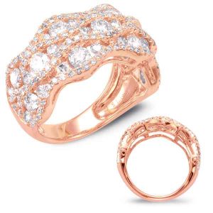 Rose Gold Diamond Fashion Ring