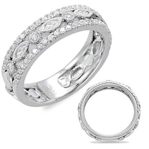 White Gold Wedding Band