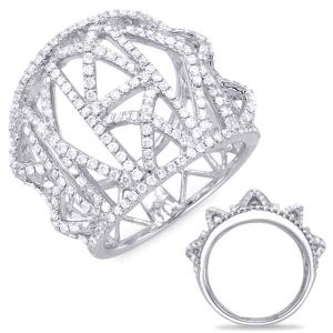 White Gold Diamond Fashion Ring