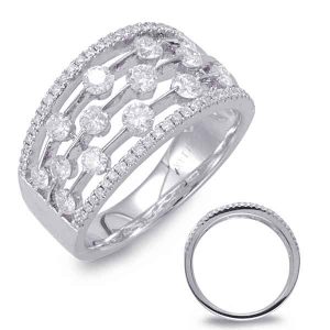 White Gold Diamond Fashion Ring