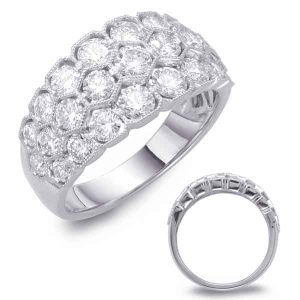 White Gold Diamond Fashion Ring