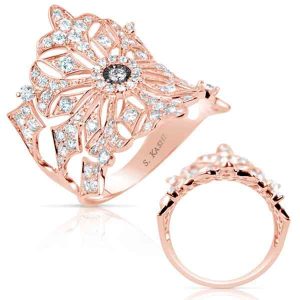 Rose Gold Diamond Fashion Ring