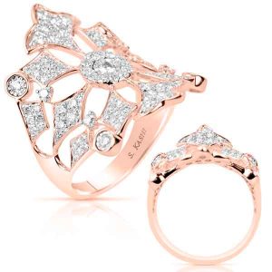 Rose Gold Diamond Fashion Ring