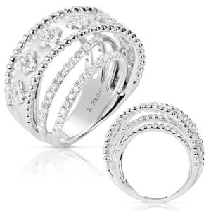 White Gold Diamond Fashion Ring