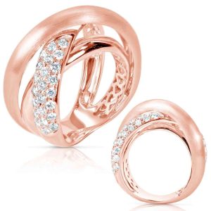 Rose Gold Diamond Fashion Ring