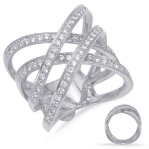 White Gold Diamond Fashion Ring