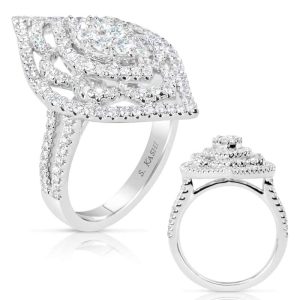 White Gold Diamond Fashion Ring