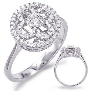 White Gold Diamond Fashion Ring