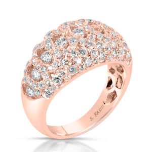 Rose Gold Diamond Fashion Ring