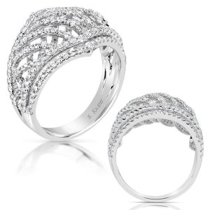 White Gold Diamond Fashion Ring