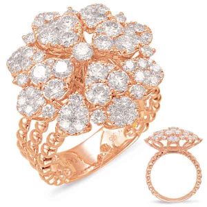 Rose Gold Diamond Fashion Ring