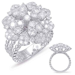 White Gold Diamond Fashion Ring