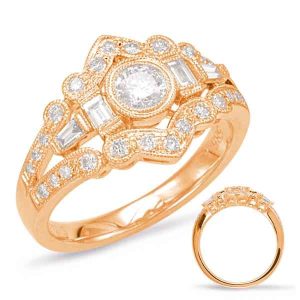 Rose Gold Diamond Fashion Ring