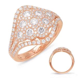 Rose Gold Diamond Fashion Ring