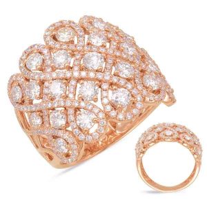 Rose Gold Diamond Fashion Ring