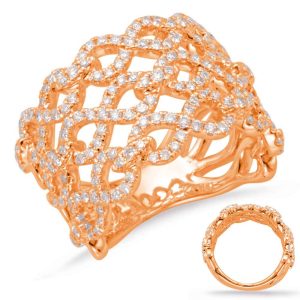 Rose Gold Diamond Fashion Ring