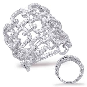 White Gold Diamond Fashion Ring