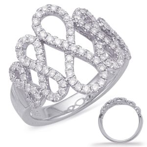 White Gold Diamond Fashion Ring