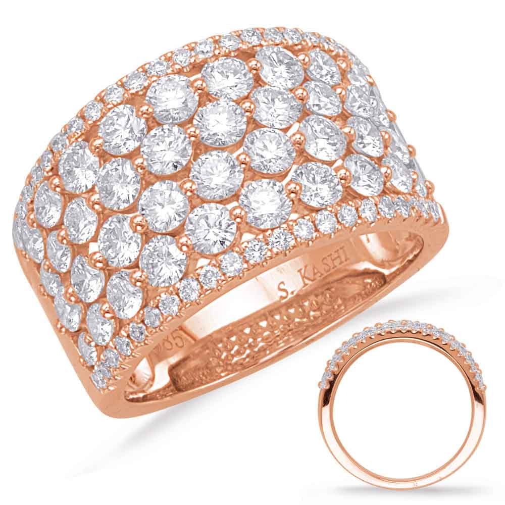 Rose Gold Diamond Fashion Ring