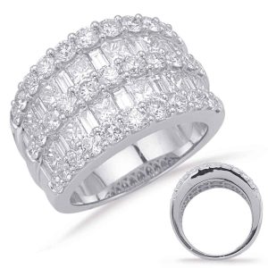 White Gold Diamond Fashion Ring