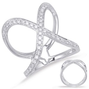 White Gold Diamond Fashion Ring