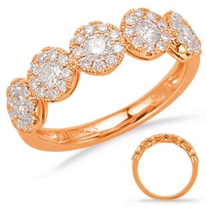 Rose Gold Diamond Fashion Ring